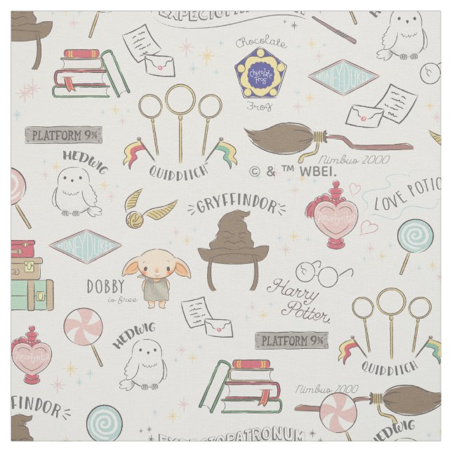 Tissu Simple Harry Potter - Baby Shower Dobby (Échantillon)