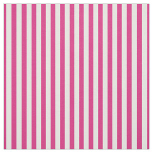 Tissu Simple Motif Fuchsia/White Trendy