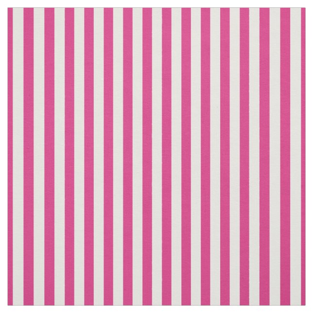Tissu Simple Motif Fuchsia/White Trendy (Échantillon)