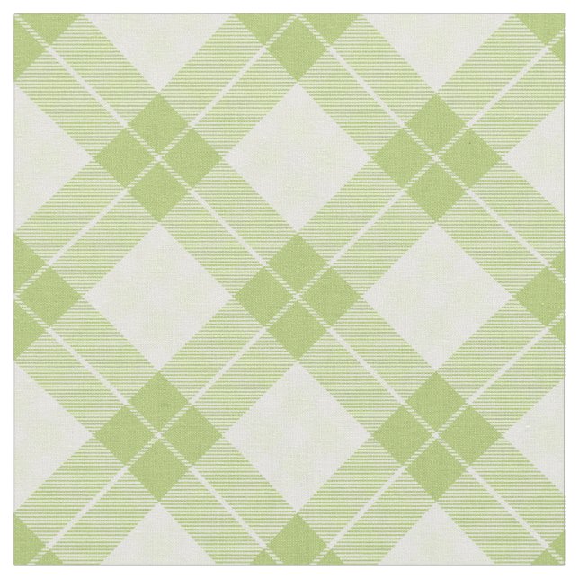 Tissu Simple Plaid Unisex Motif Lumière Vert Rustique (Fermer)