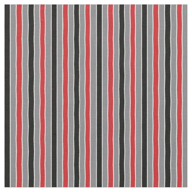 Tissu Simples Motifs rouge noir et gris (Fermer)