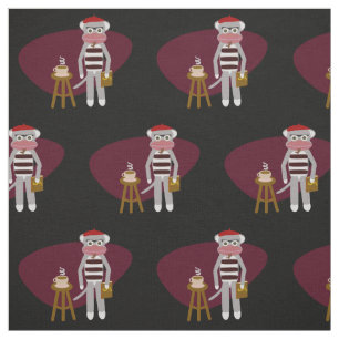 Tissu Singe beatnik de chaussette