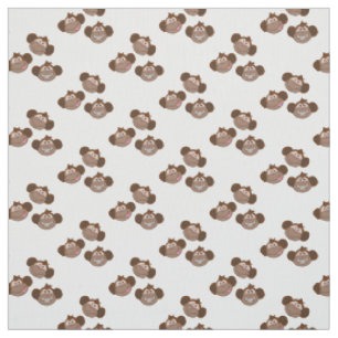 Tissu Singes de sourire