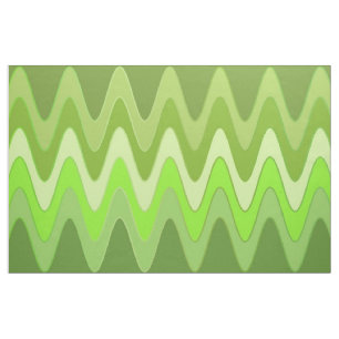 Tissu Sinus Waves green + vos idées