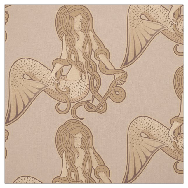 Tissu Sirène assise (Échantillon)
