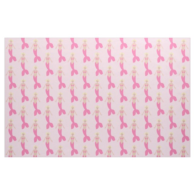 Tissu Sirène D'Imaginaire Rose (Fat Quarter)