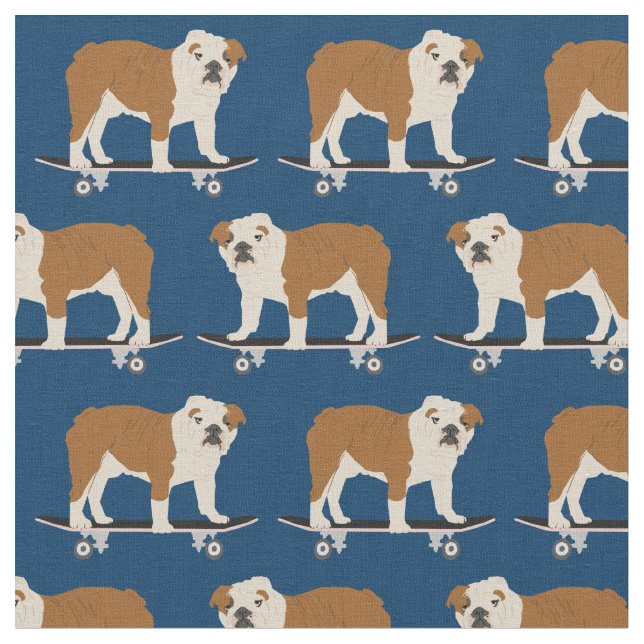 Tissu Ski-board pour chiens Bulldog anglais (Fermer)