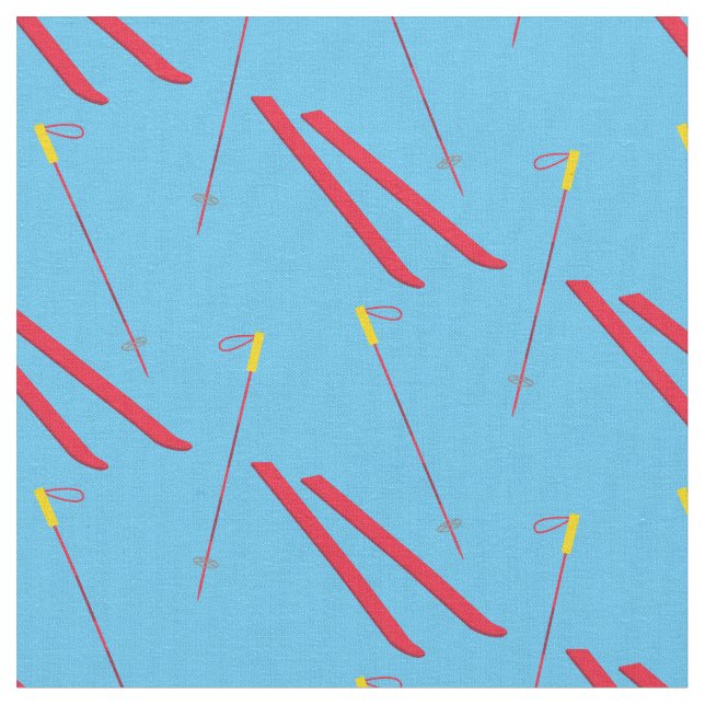 Tissu Ski Ski Ski hiver Rouge (Fermer)