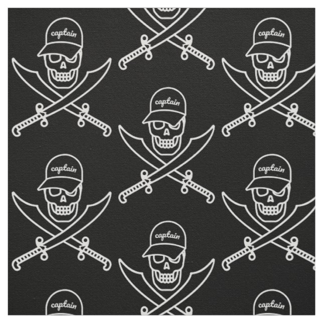 Tissu Skull and swords (Échantillon)