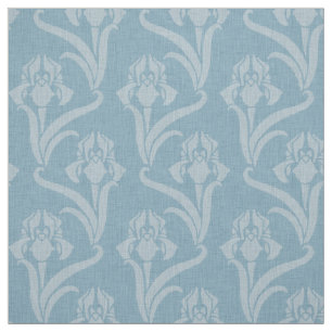 Tissu Sky Blue Art Nouveau Iris