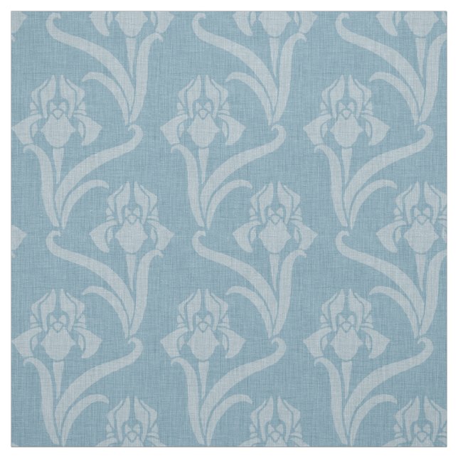 Tissu Sky Blue Art Nouveau Iris (Échantillon)