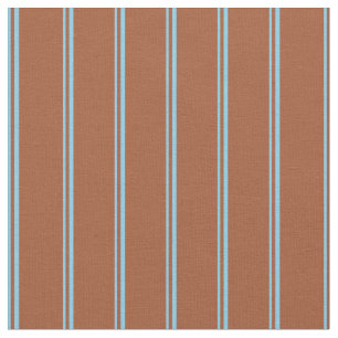 Tissu Sky Blue et Sienna Linked/Striped Motif