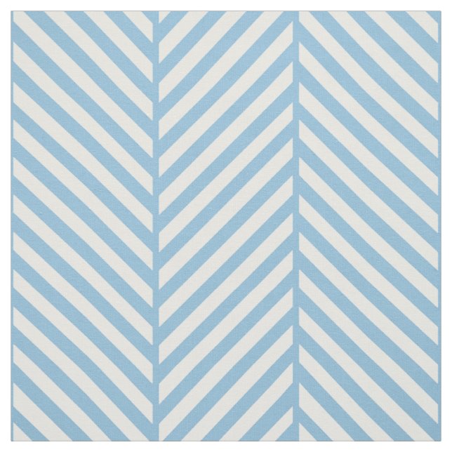 Tissu Sky Blue Herringbone Grande échelle (Échantillon)