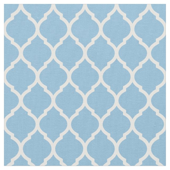 Tissu Sky Blue Marocain Quatrefoil (Fermer)