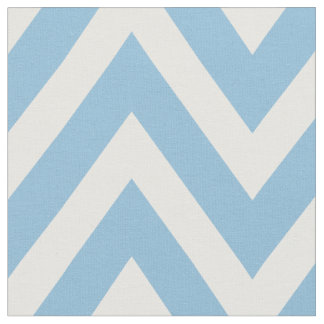 Tissu Sky Blue Modern Chevron Grande échelle