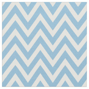 Tissu Sky Blue Modern Chevron Stripes
