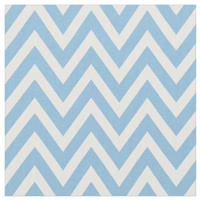Tissu Sky Blue Modern Chevron Stripes (Fermer)