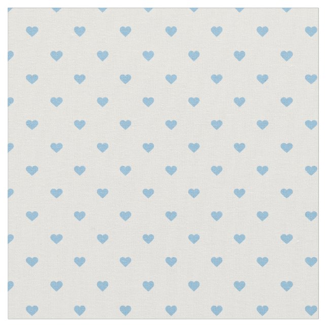 Tissu Sky Blue Polka Dot Hearts (Fermer)