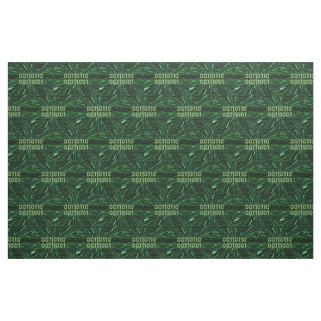 Tissu SlipperyJoe's 69 code binaire dynamique ordinateur (Yard)