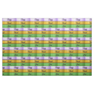 Tissu SlipperyJoe's Happy Mardi Gras violet or vert b
