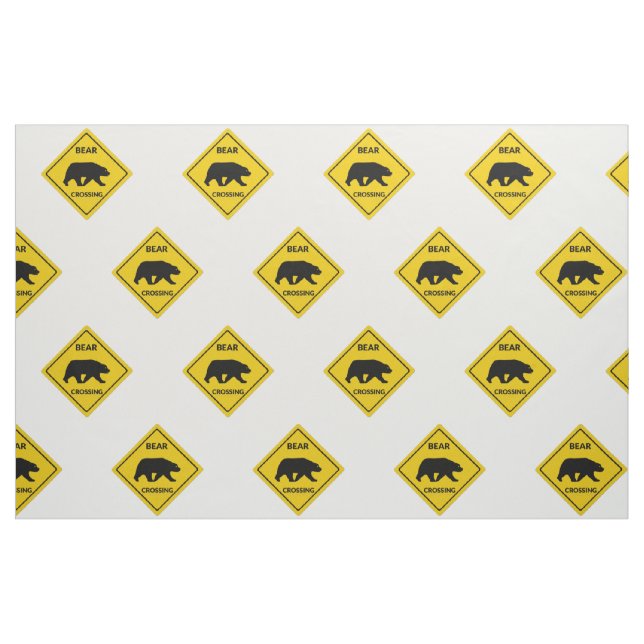 Tissu SlipperySignal de passage de l'ours de Joe silhoue (Yard)