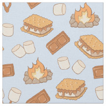 S'mores Camping Vintage Marshmallow Feu de camp