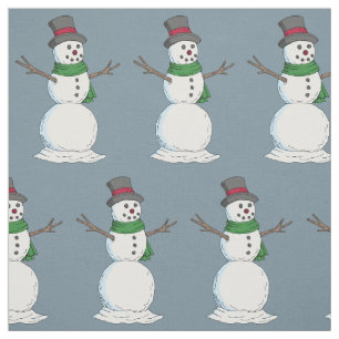 Tissu Snowman