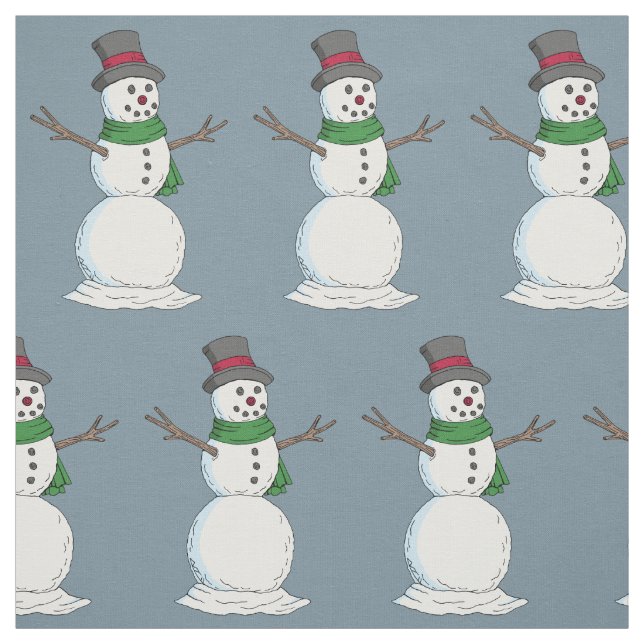 Tissu Snowman (Échantillon)