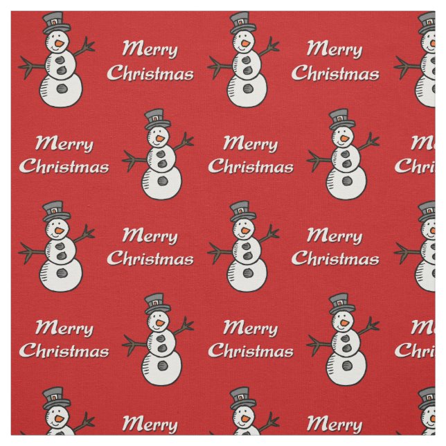 Tissu Snowman (Échantillon)