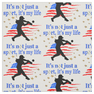 TISSU SOFTBALL EST MA VIE USA PATRIOTIC DESIGN