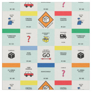 Tissu soirée de jeu de société en carton Monopoly