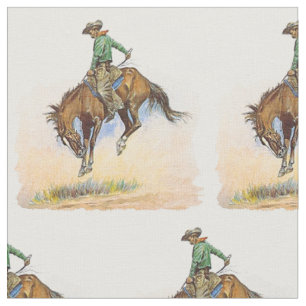 Tissu s'opposant de cheval de cowboy occidental