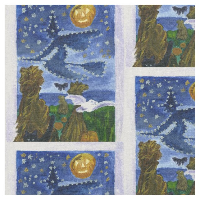 Tissu Sorcière de Halloween (Fermer)