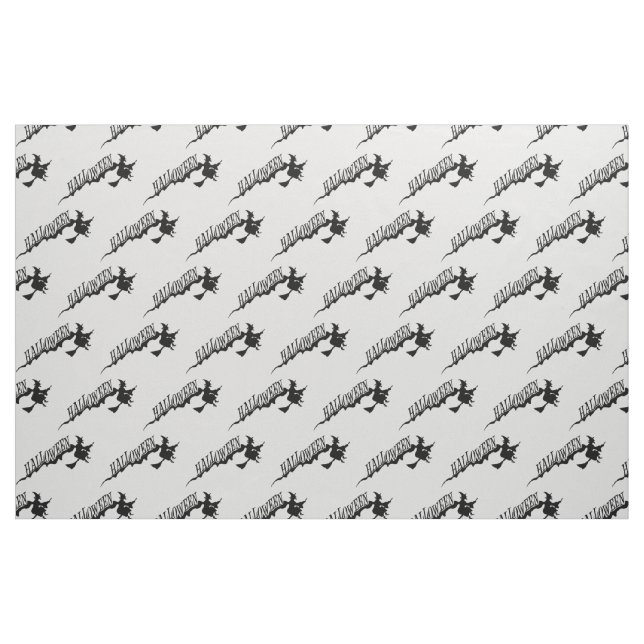 Tissu Sorcière noire effrayante Broom Thunder_Cove (Fat Quarter)