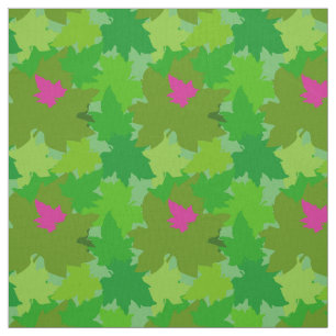Tissu Sororité Vie rose et vert monochromatique