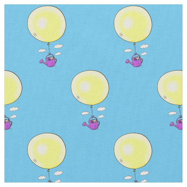 Tissu Souris mignonne dans la canette d'arrosage avec de (Fermer)