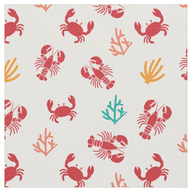 Tissu Sous le Motif Sea Life (Fermer)