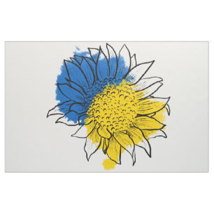 Tissu Soutien aux fleurs ukrainiennes