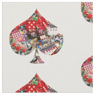 Tissu Spade - Las Vegas Jouer Forme de carte