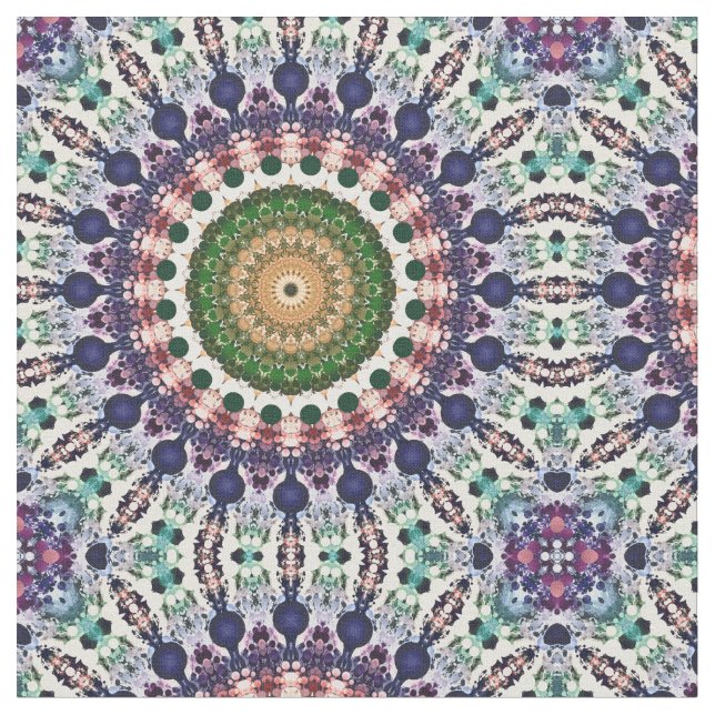 Tissu Spectral Mandala Abstrait (Fermer)