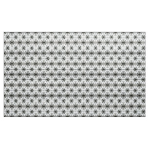 Tissu Spider Web Abstrait Nappe noire et blanche
