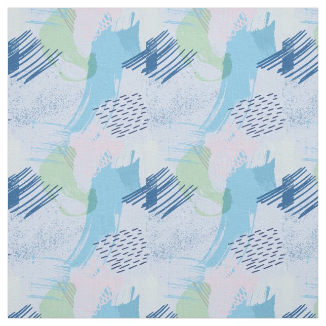 Tissu Spirales et lignes à main (Échantillon)