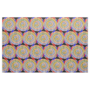 Tissu Spirales jaunes par Kenneth Yoncich