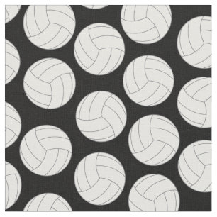 Tissu Sport de volley-ball noir
