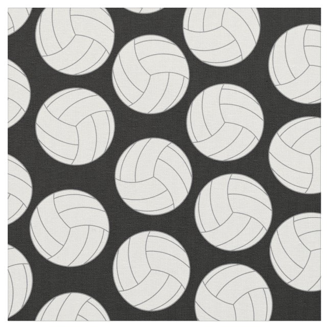 Tissu Sport de volley-ball noir (Fermer)