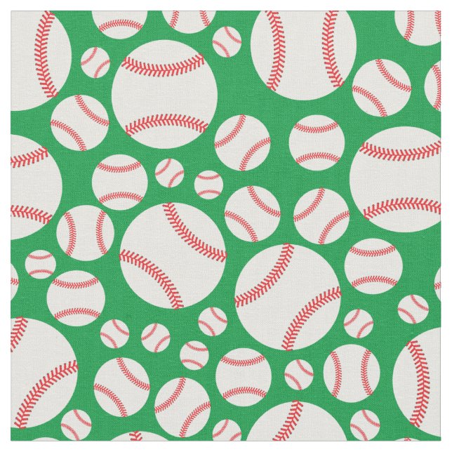 Tissu Sports de baseball mignon (Fermer)