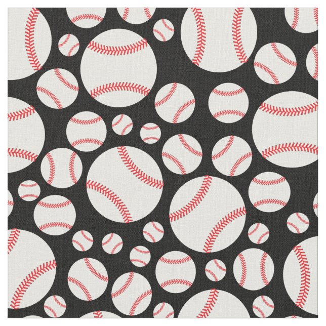 Tissu Sports de baseball mignon (Fermer)