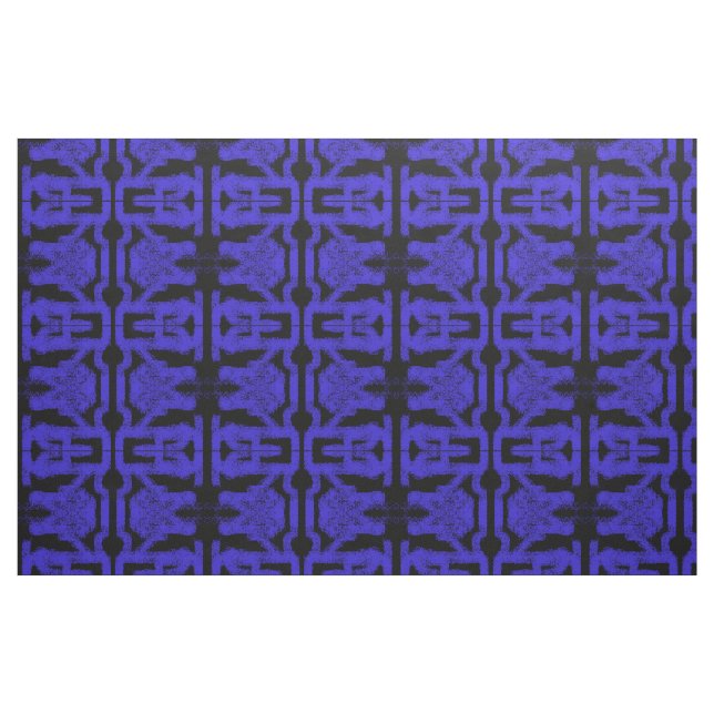 Tissu spray peint abstrait Thunder_Cove bleu/noir (Fat Quarter)