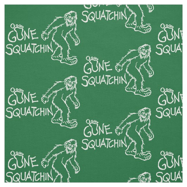 Tissu Squatchin allé (Échantillon)