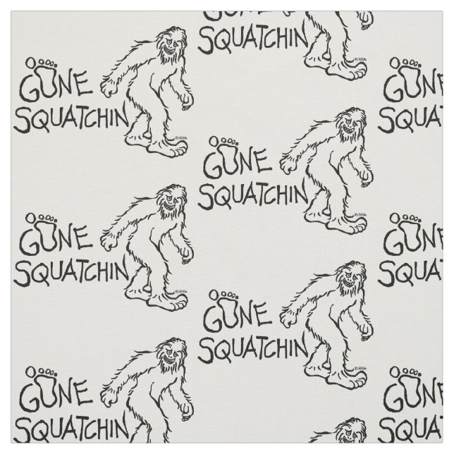 Tissu Squatchin allé (Échantillon)